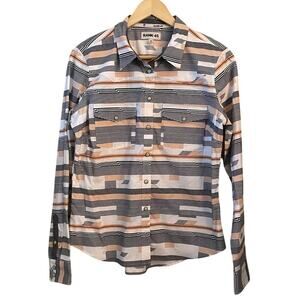 RANK 45 Women's Western Collard Snap Button Shirt Size Medium